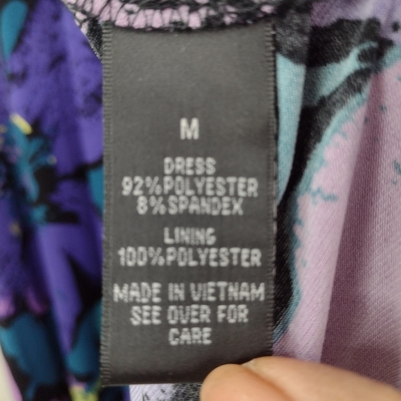 AGB women's strapless floral print dress size (M) - Picture 14 of 16